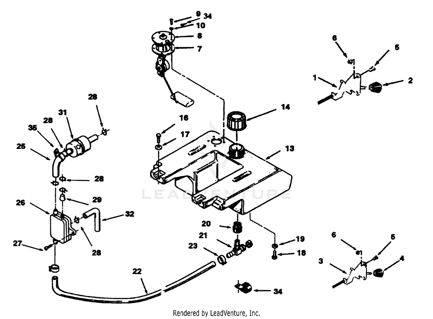 Throttle Choke And Fuel Controls