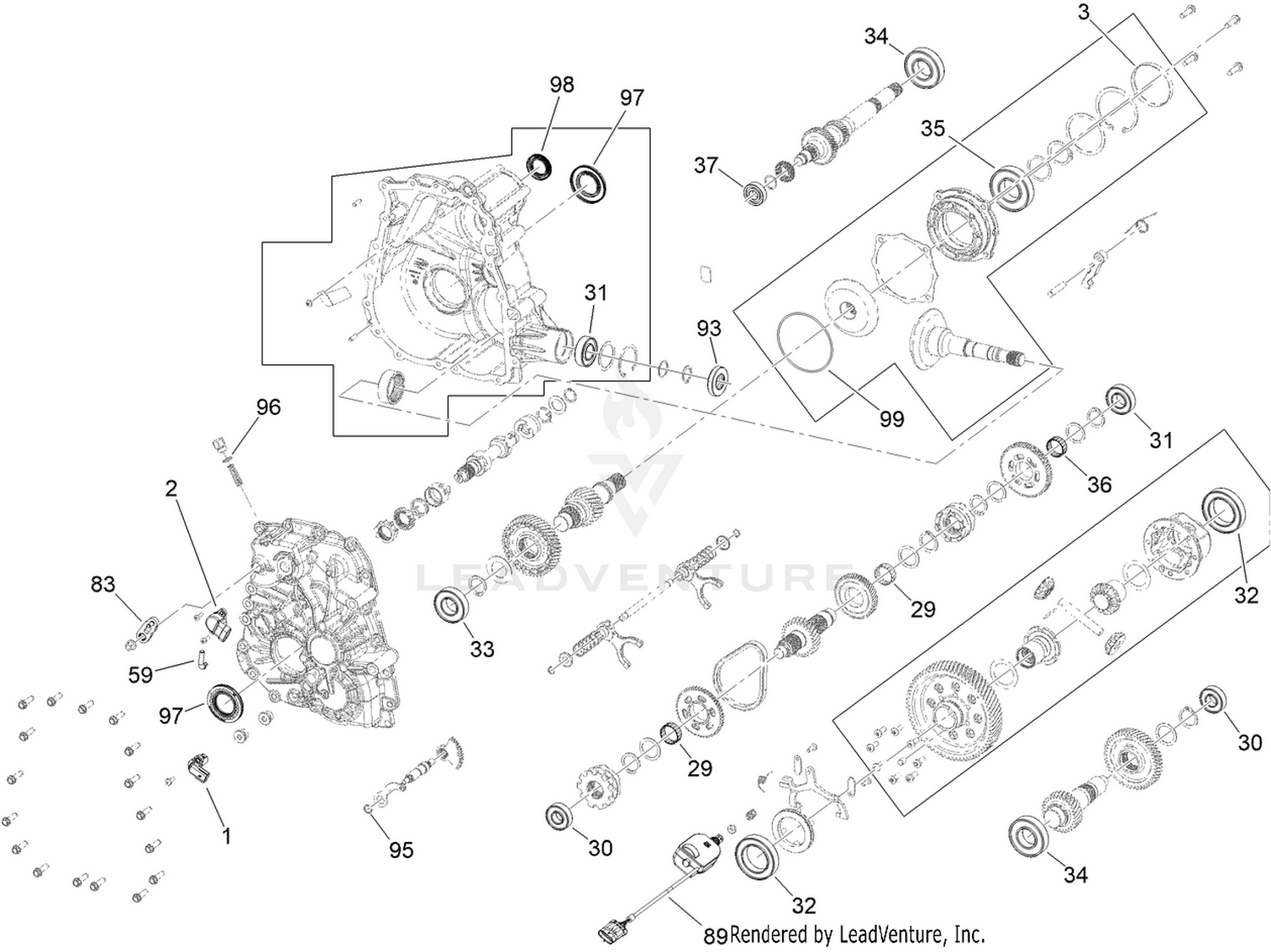 Transaxle Assembly No. 140-2611