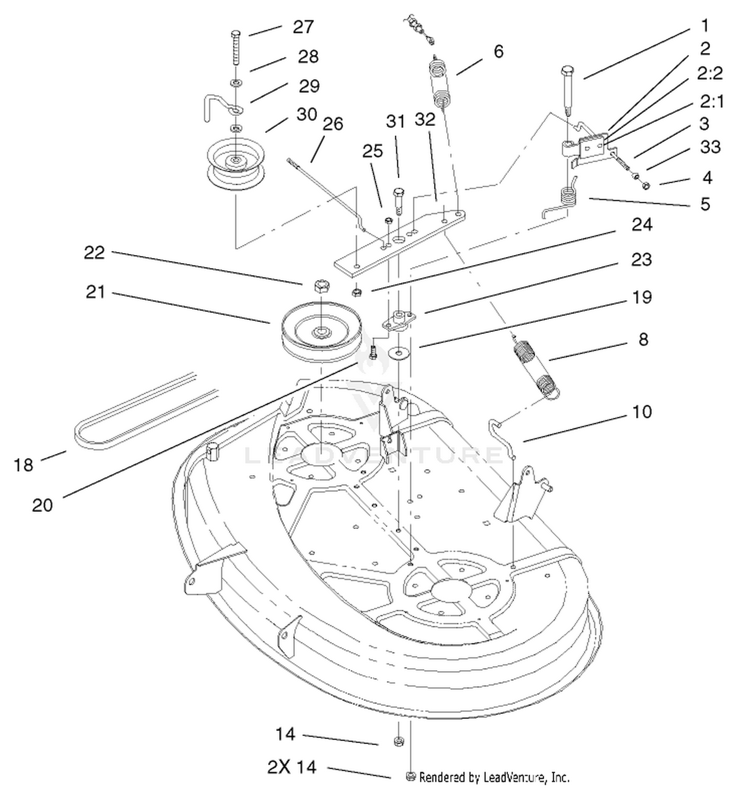 Deck Blade Drive  Braking Assembly