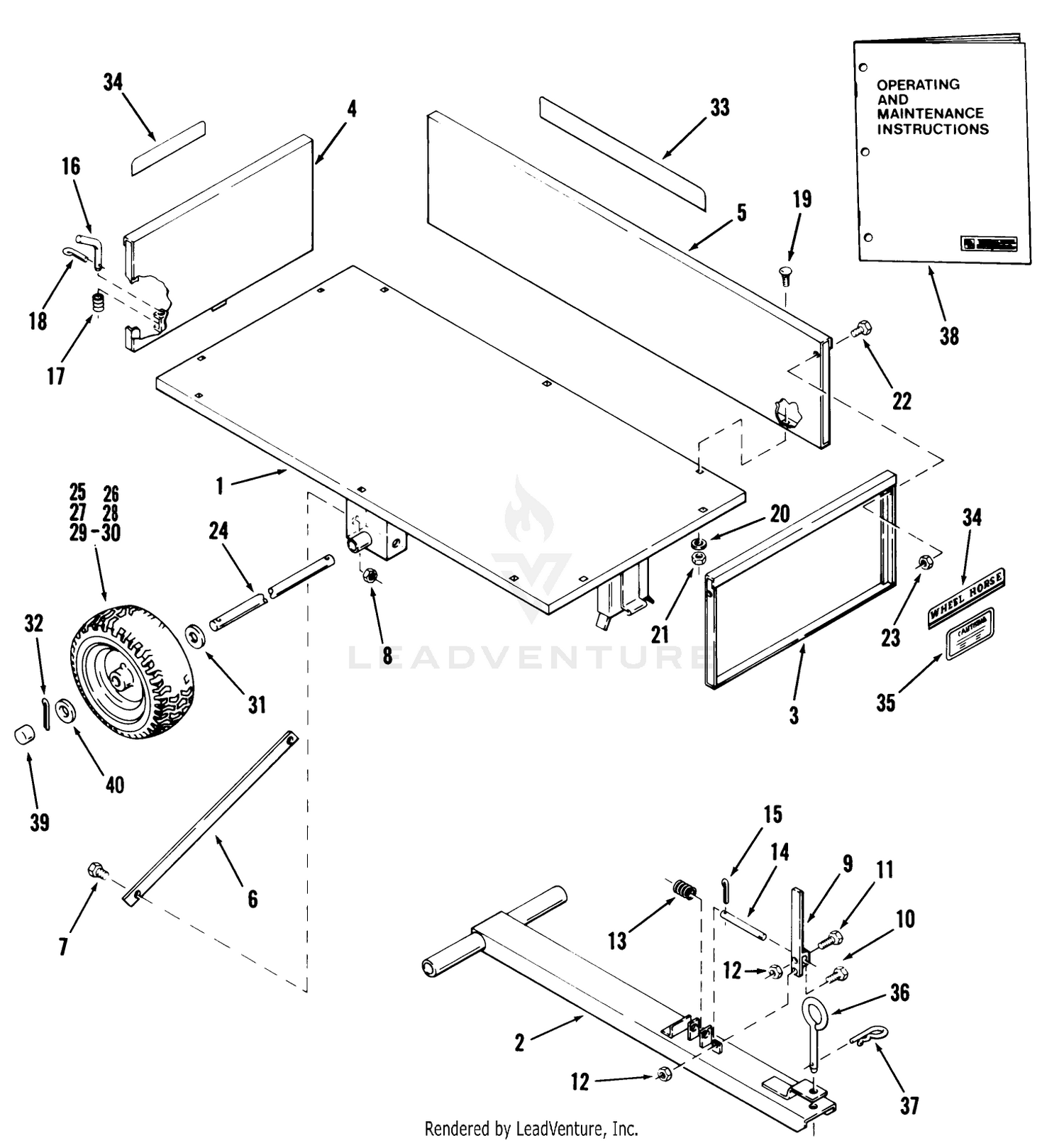 Dump Cart-18 Cu. Ft. (.5 Cu. M) Vehicle Identification Number 07-18dc02