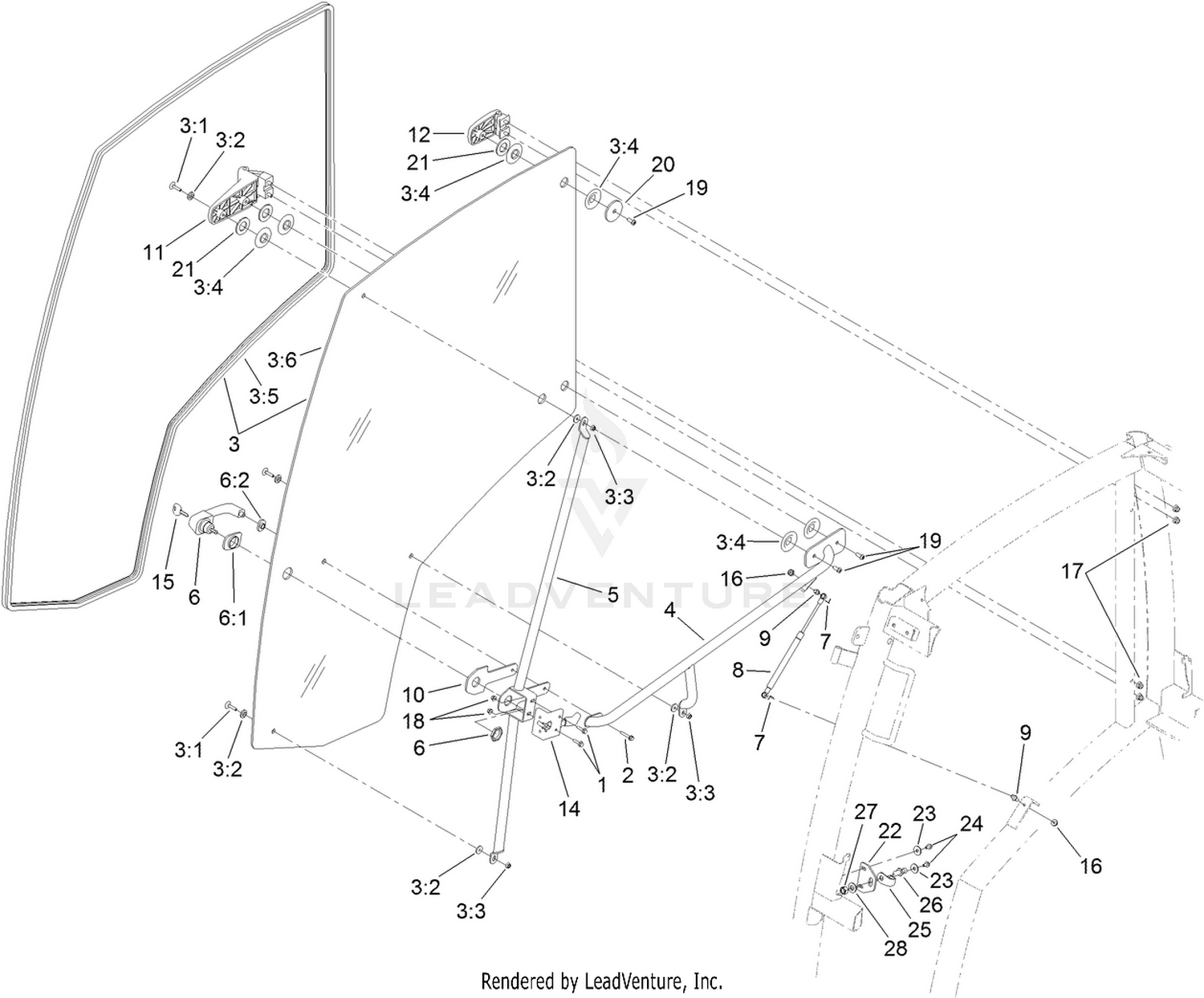 Right Door  Cab Assembly