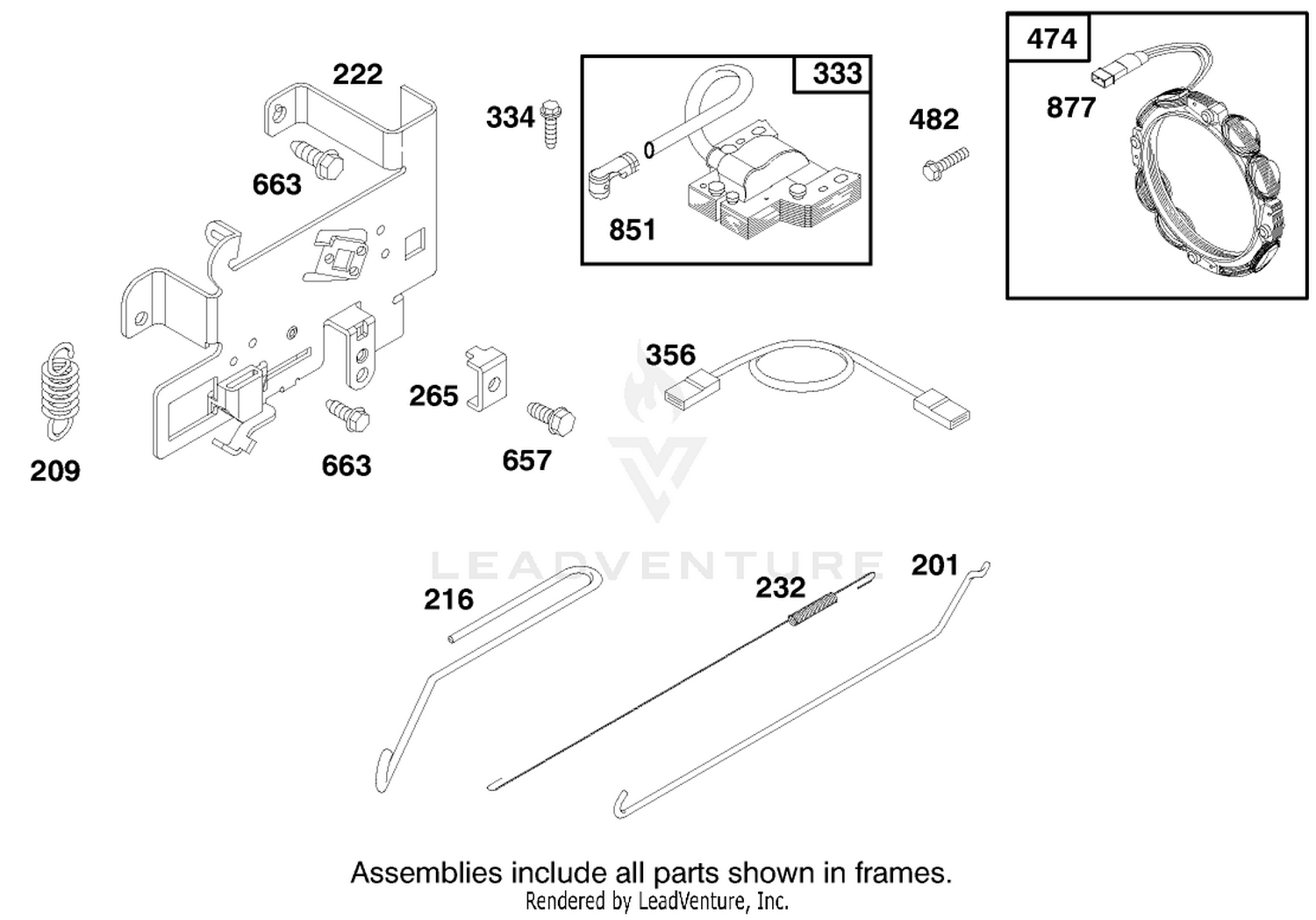 Engine Briggs  Stratton Model 28m707-1122-E1 6