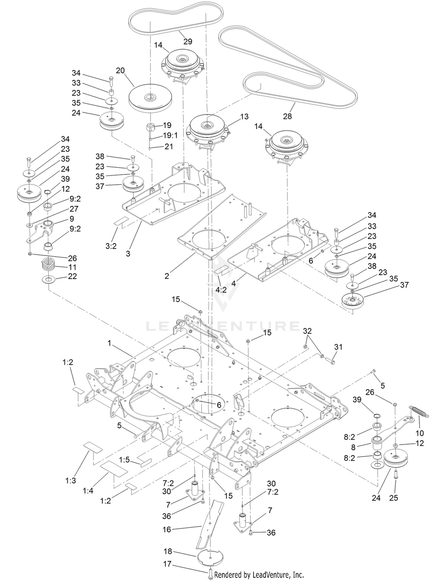 Center Deck Assembly