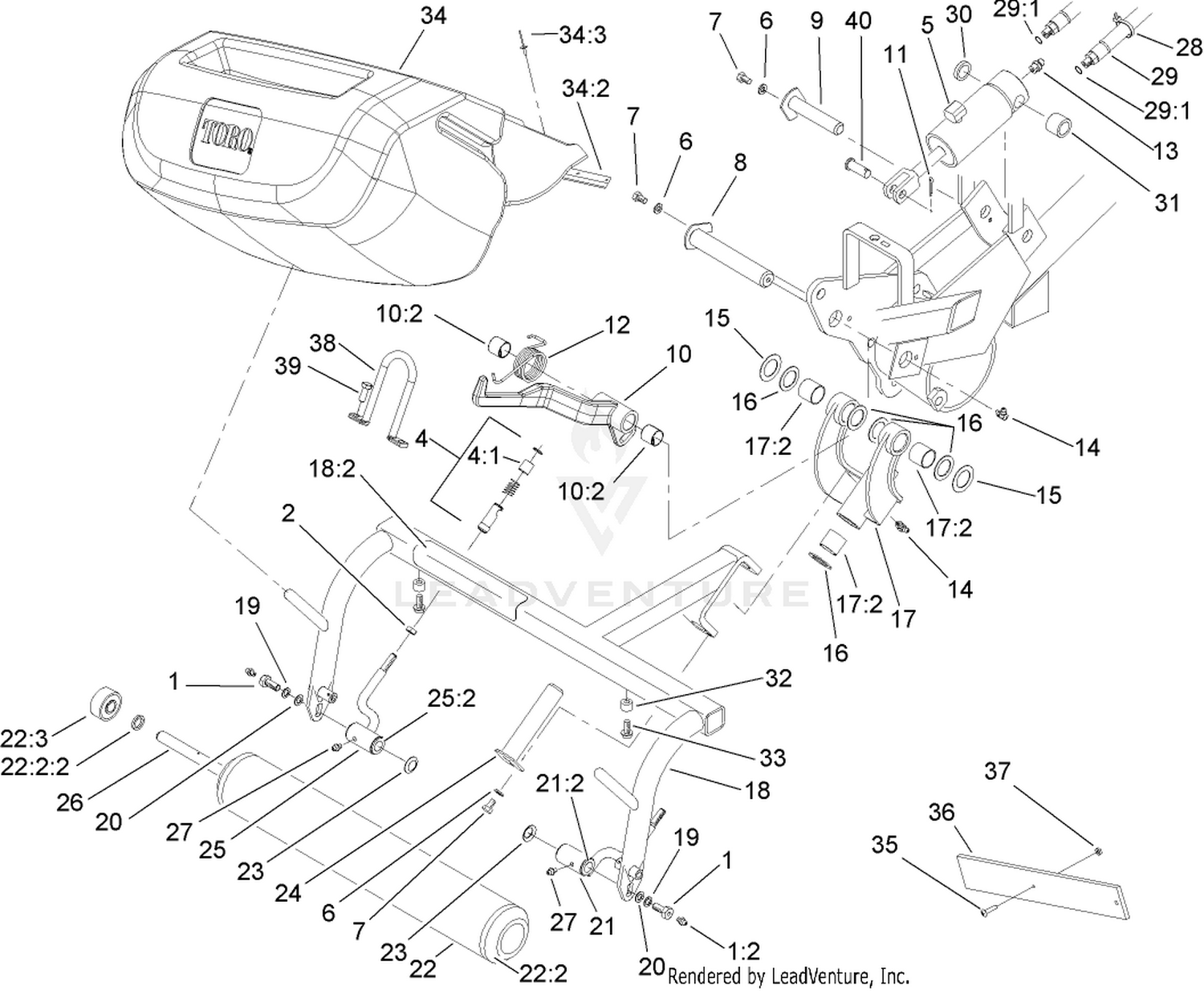 Right Hand Pull Frame Assembly