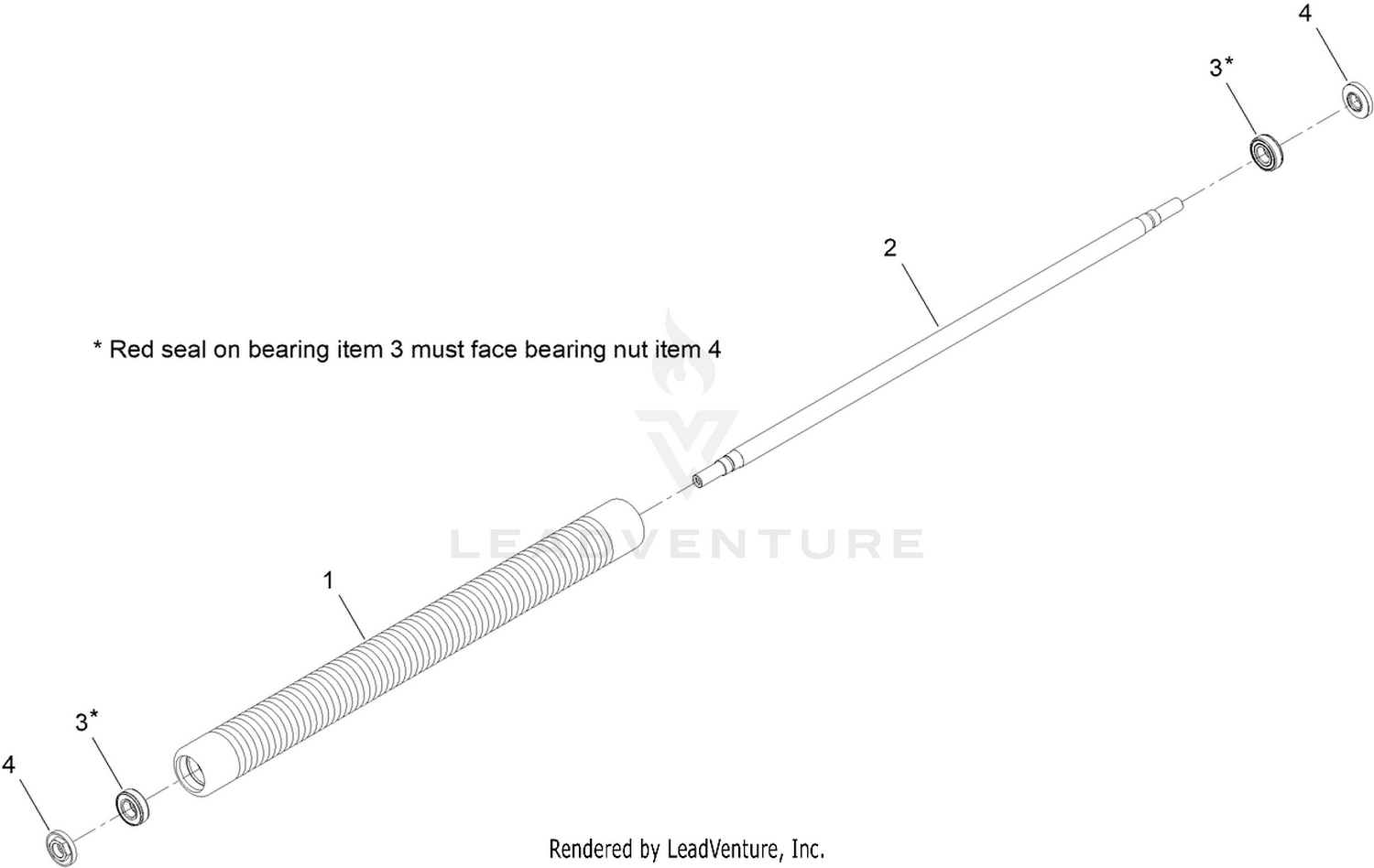 Extended Lace Narrow Wiehle Roller Assembly
