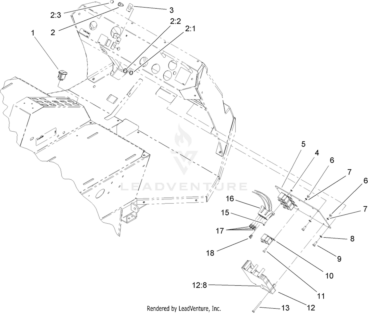 Multi-Pro 5600 and 5700 Mounting Assembly