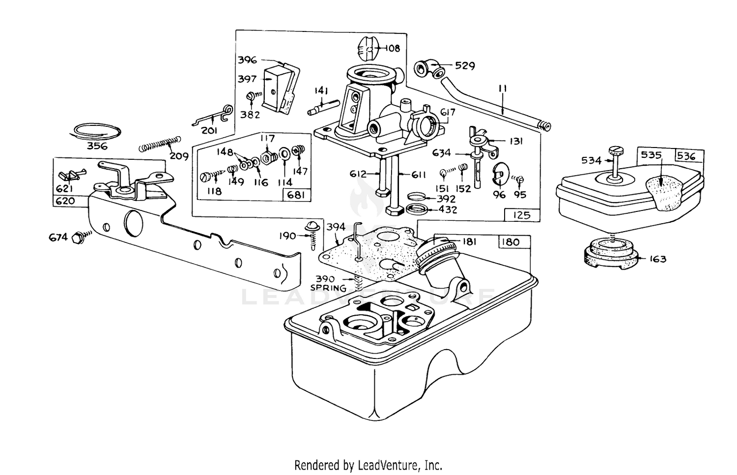 Carburetor Assembly Model 390065