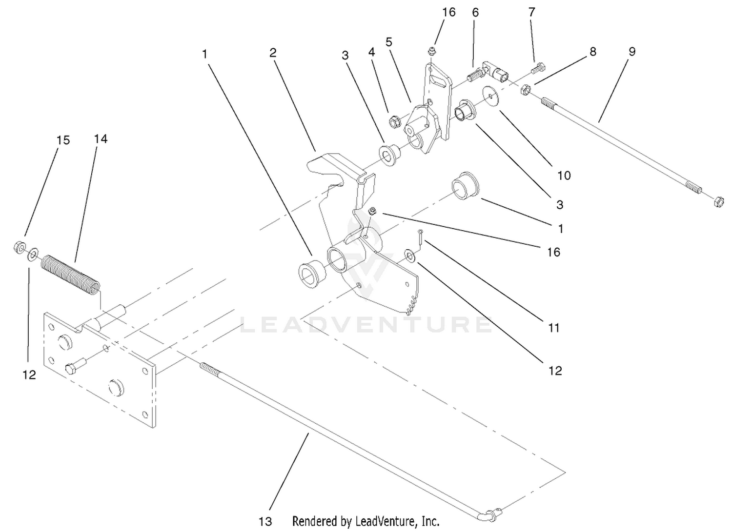 Parking Brake Lower Assembly