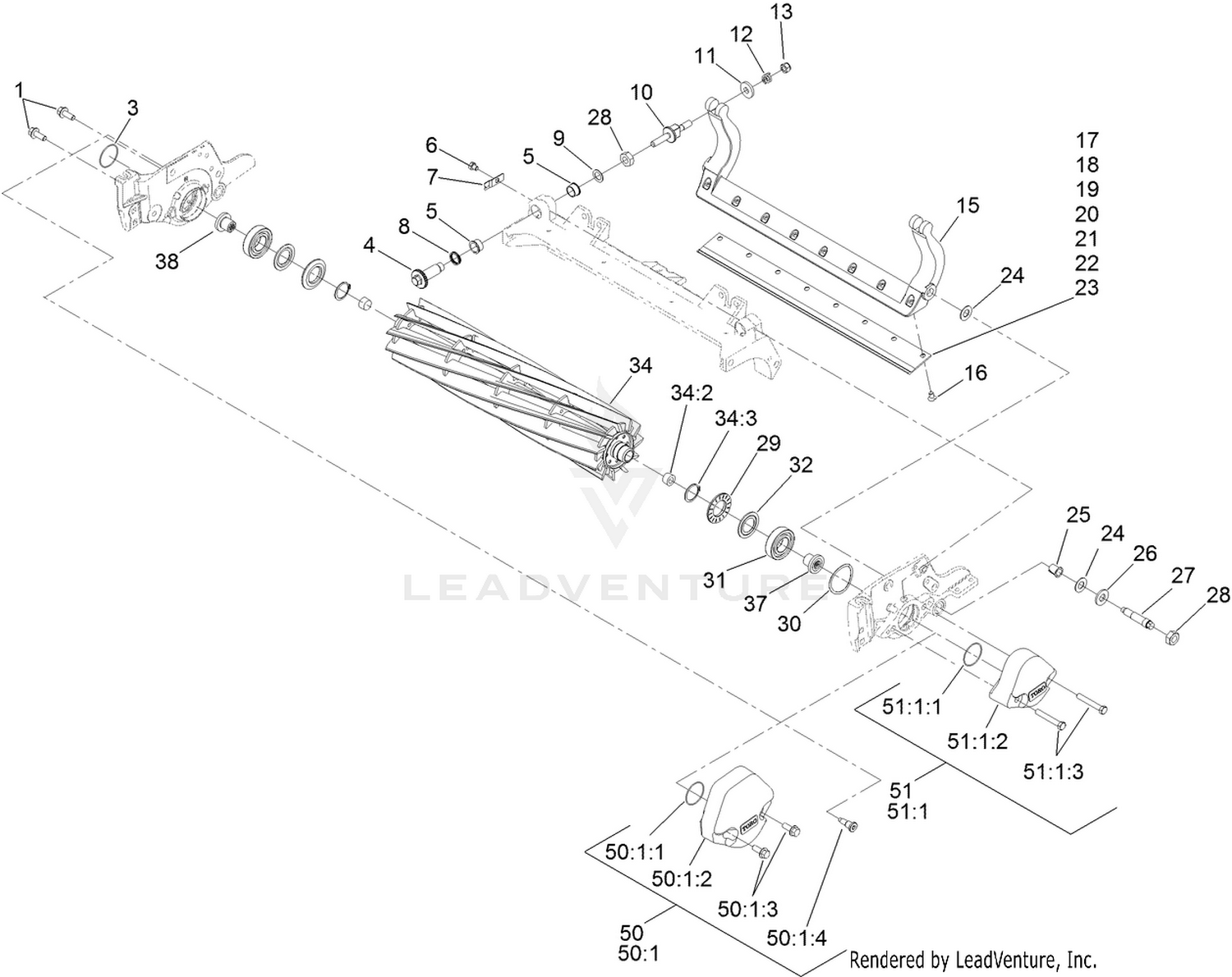 Reel and Bedbar Assembly