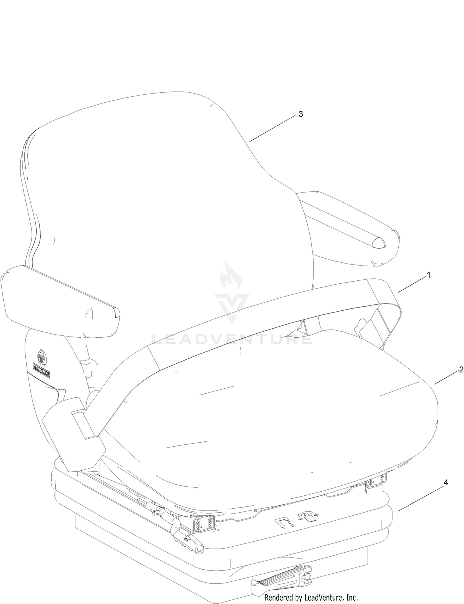 Seat Assembly No. 134-0260