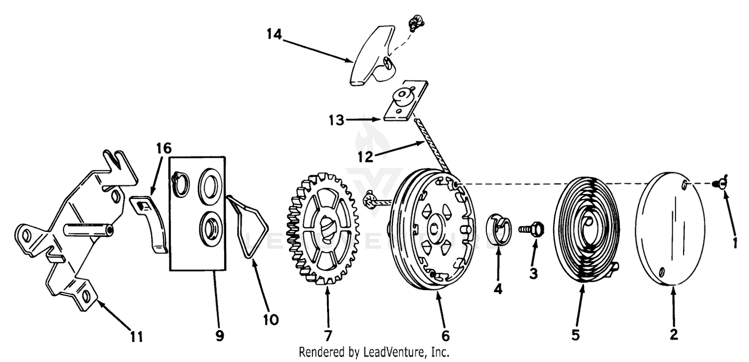 Rewind Starter No. 590450a
