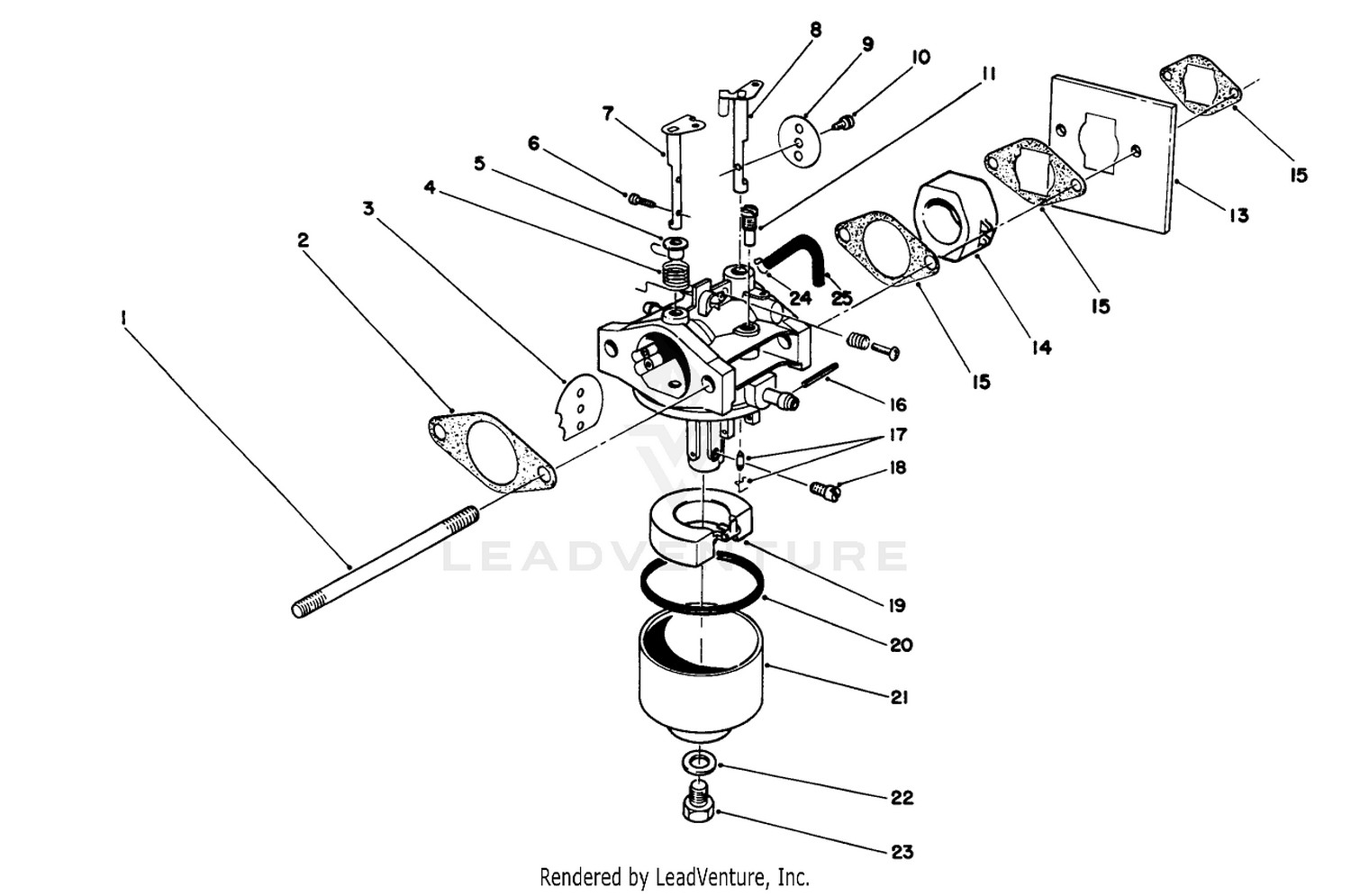 Carburetor Assembly (engine Model No. 47pm1-2)(serial No. 2000001-2005000)