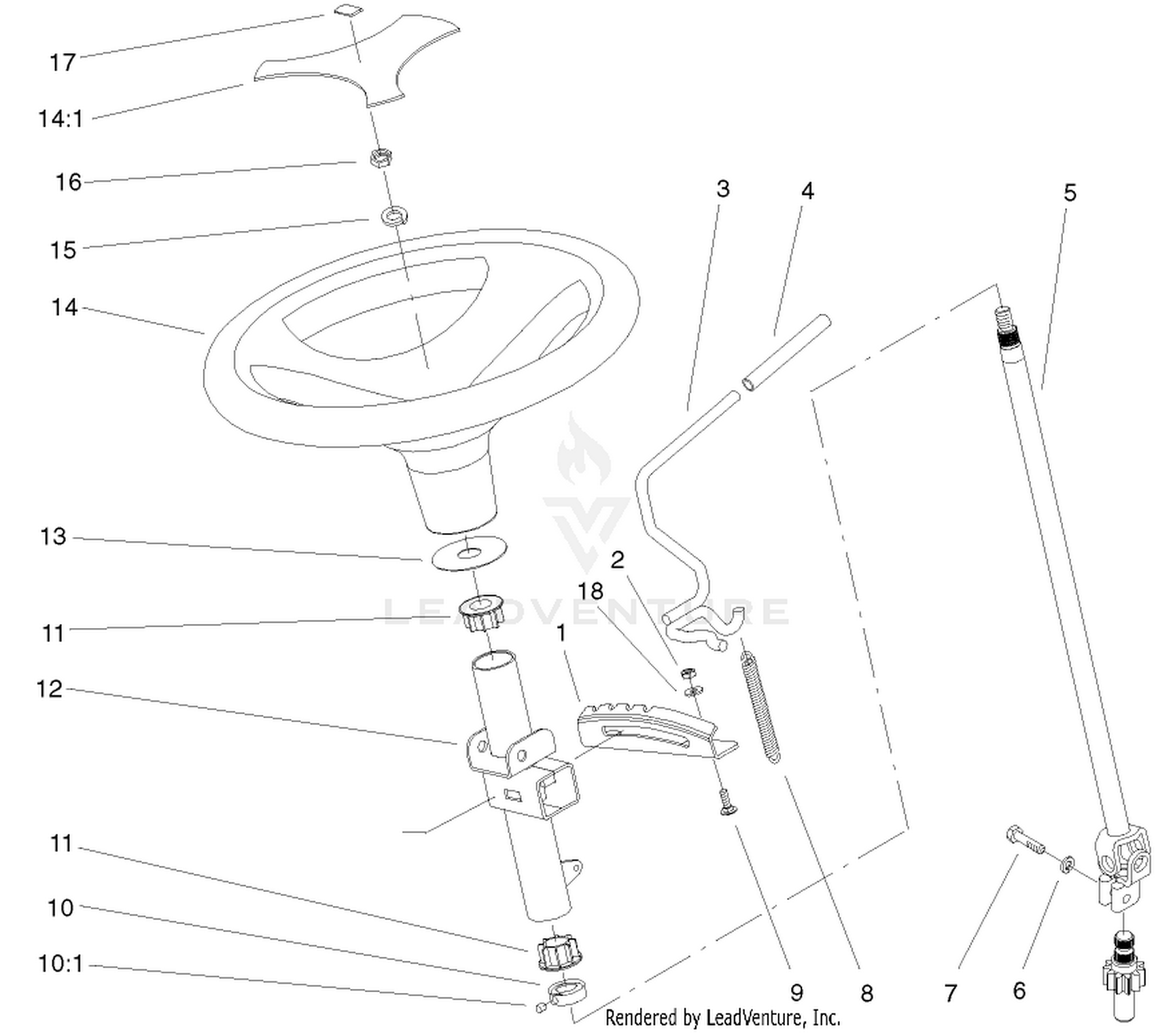 Power Steering  Tilt Assembly