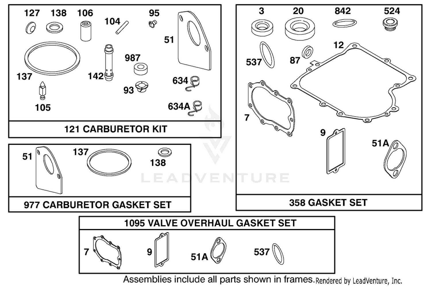 Engine Briggs  Stratton Model 284707-1148-E1 9