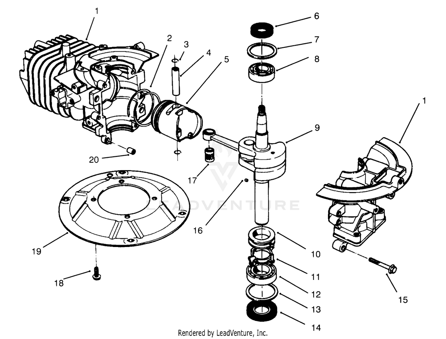 Crankshaft Assembly (model No. 47ps5-3)