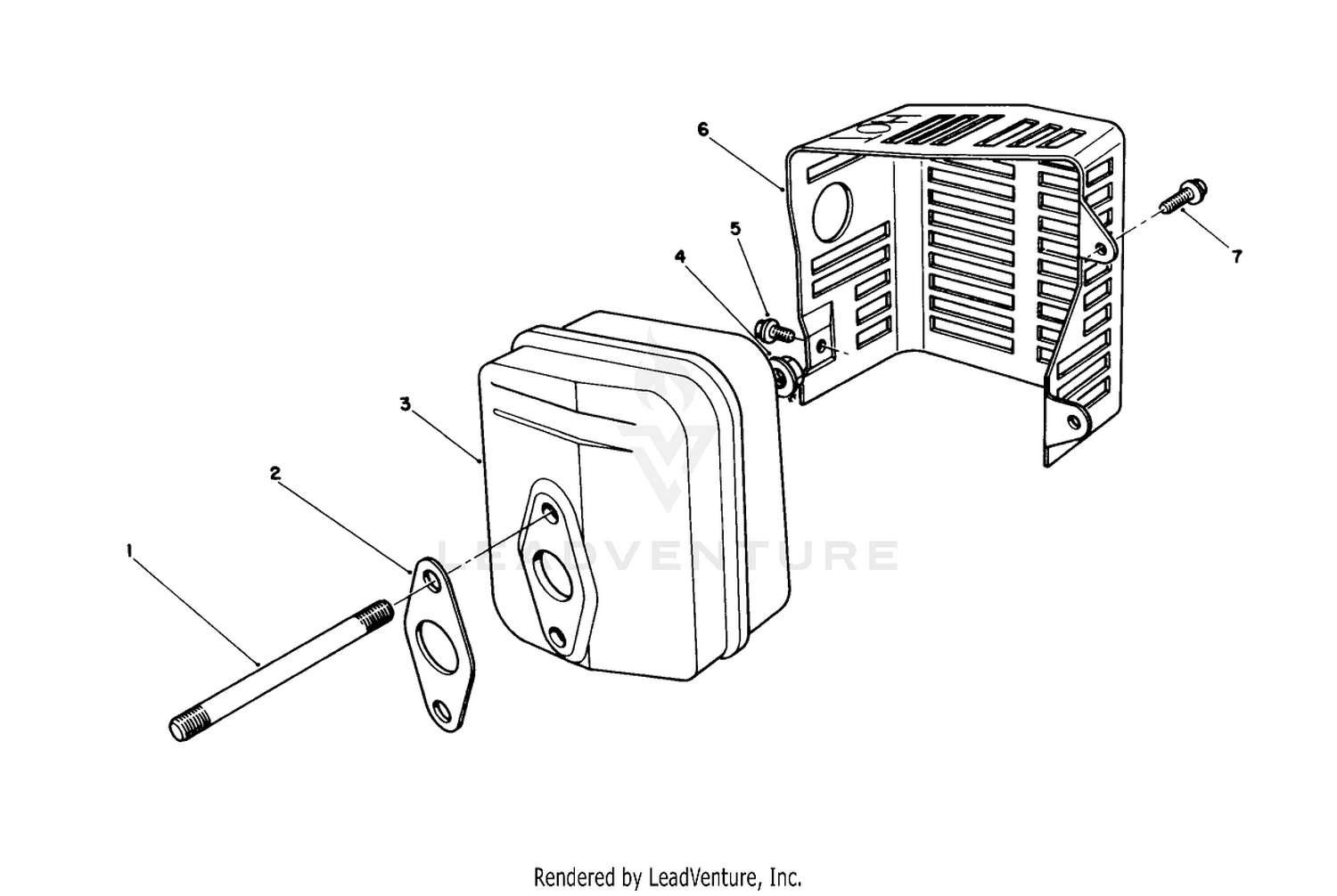 Muffler Assembly (model No. Vmh7)