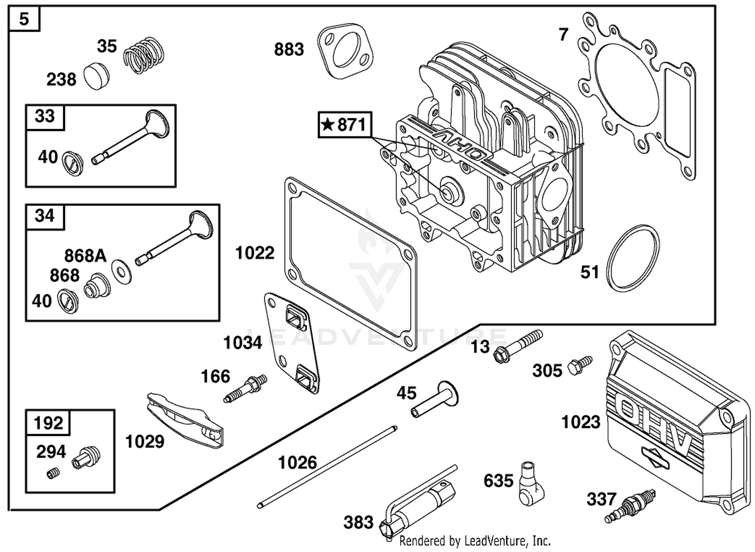 Engine Briggs  Stratton Model 28q777-0690-E1 2
