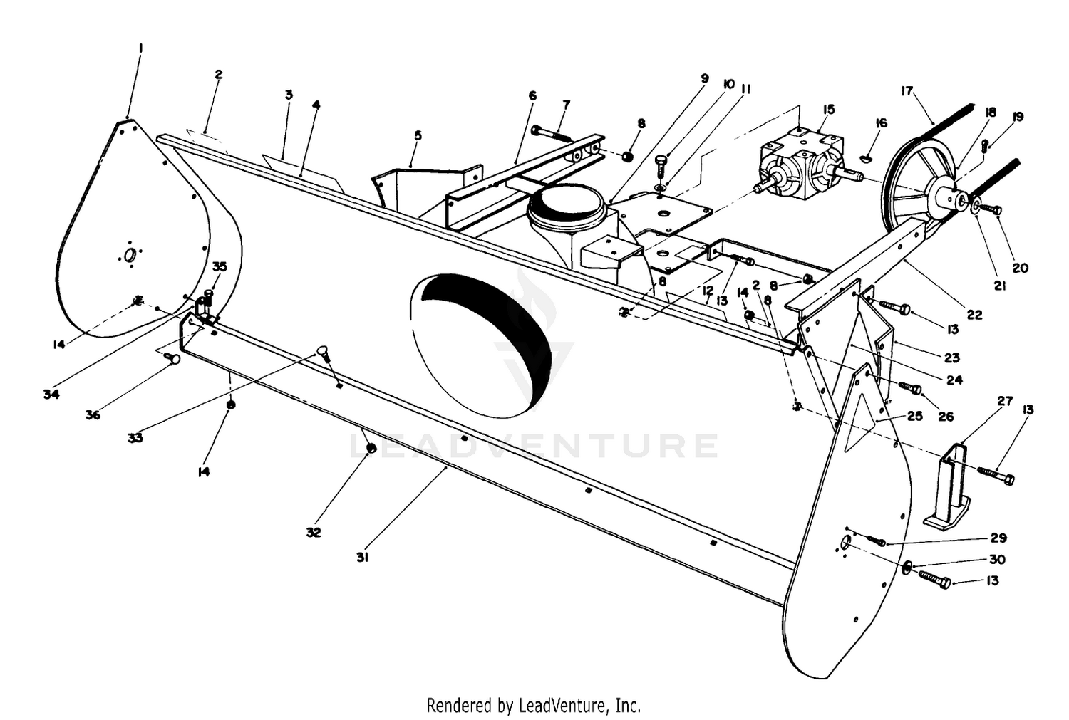 44" Snow Thrower Model No. 30761 (optional)