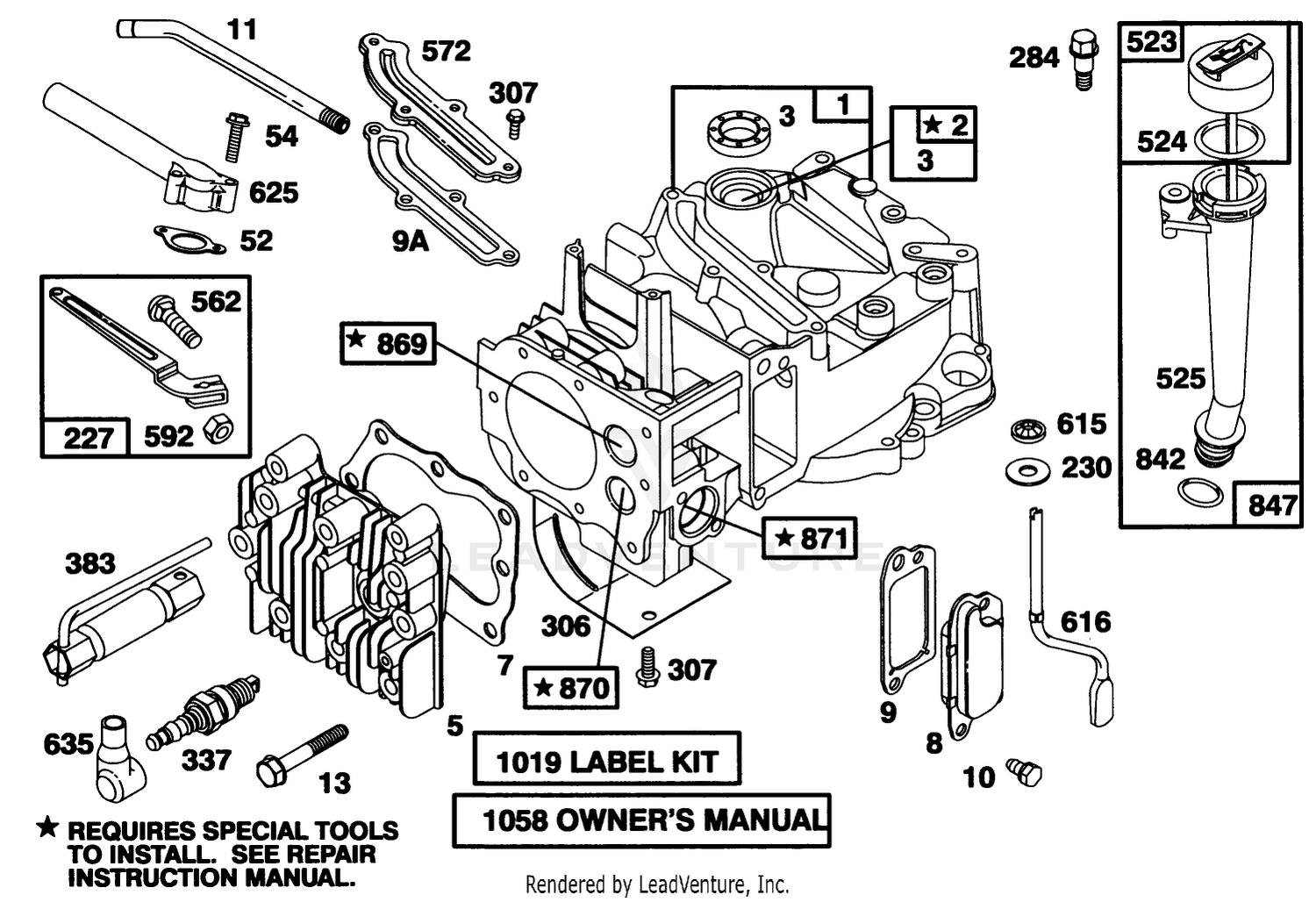 Engine Briggs  Stratton Model 12a802-0611-01