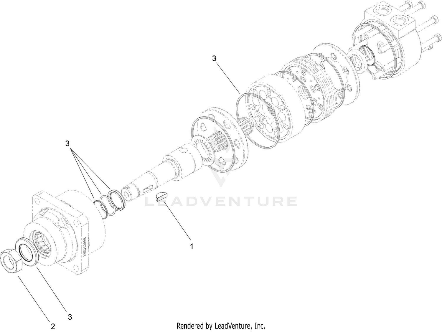 Hydraulic Motor Assembly No. 108-5155