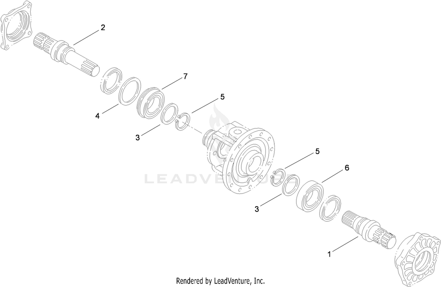 Axle Shaft Assembly  Transaxle Assembly No. 115-7783