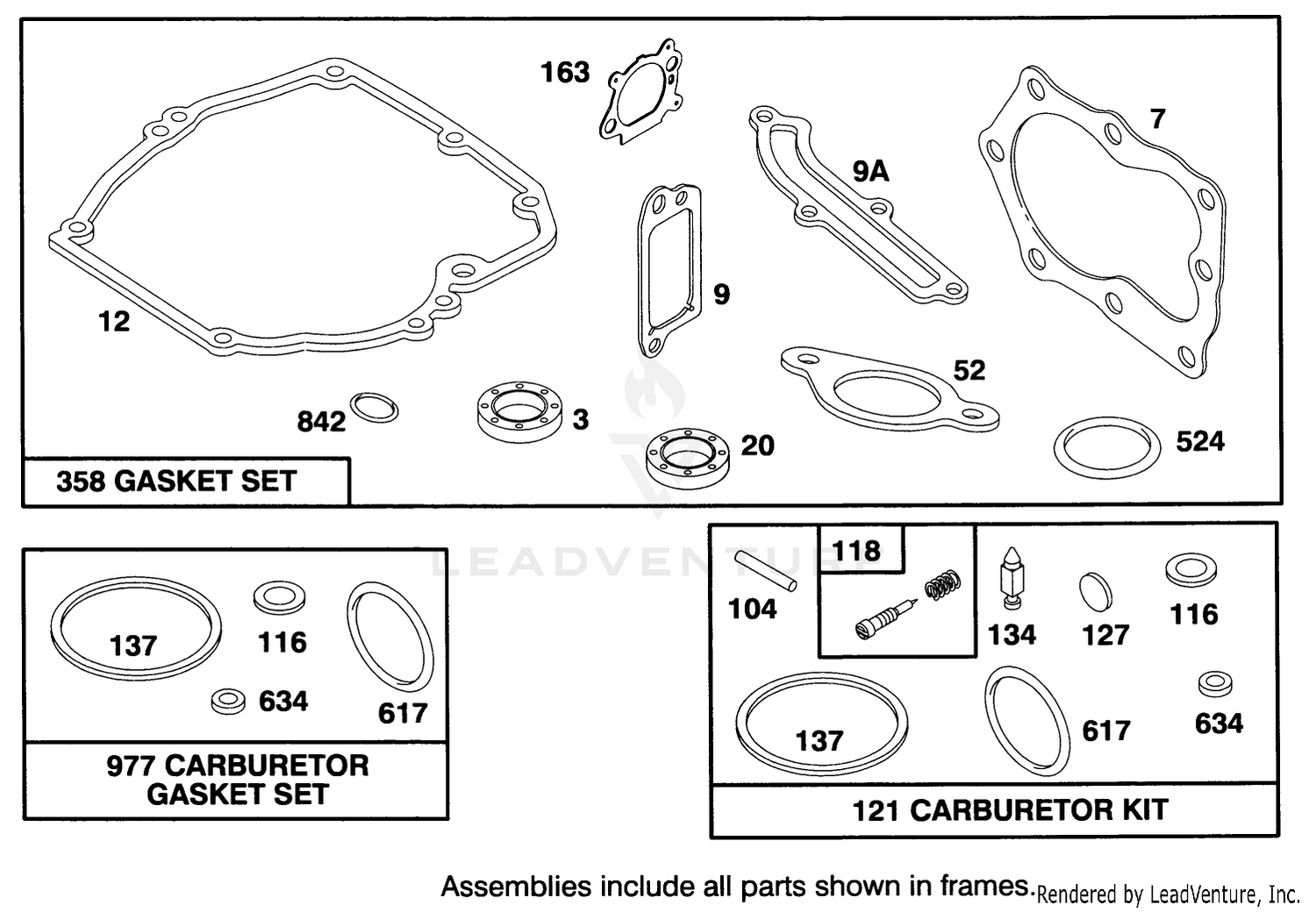 Engine Briggs  Stratton Model 127802-0514-21 9