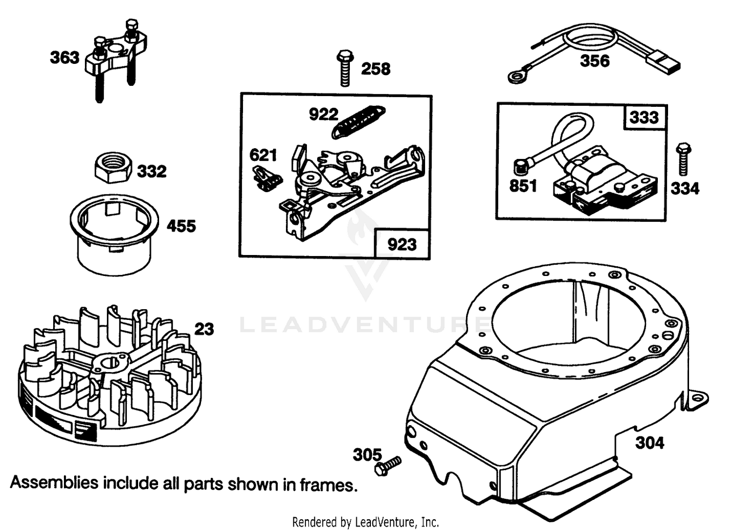 Engine Briggs  Stratton Model 122702-3171-01 6