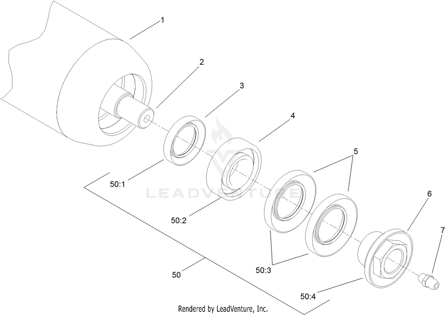 Optional Full Front Roller Assembly No. 114-5412