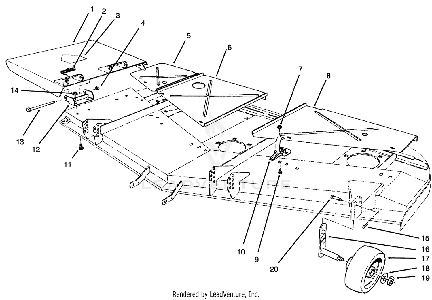 Deflector, Cover And Gauge Wheel