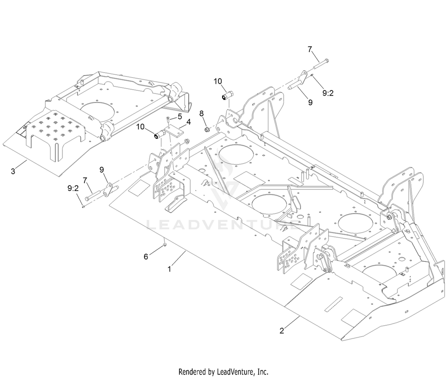 Center Front and Winglet Deck Assembly