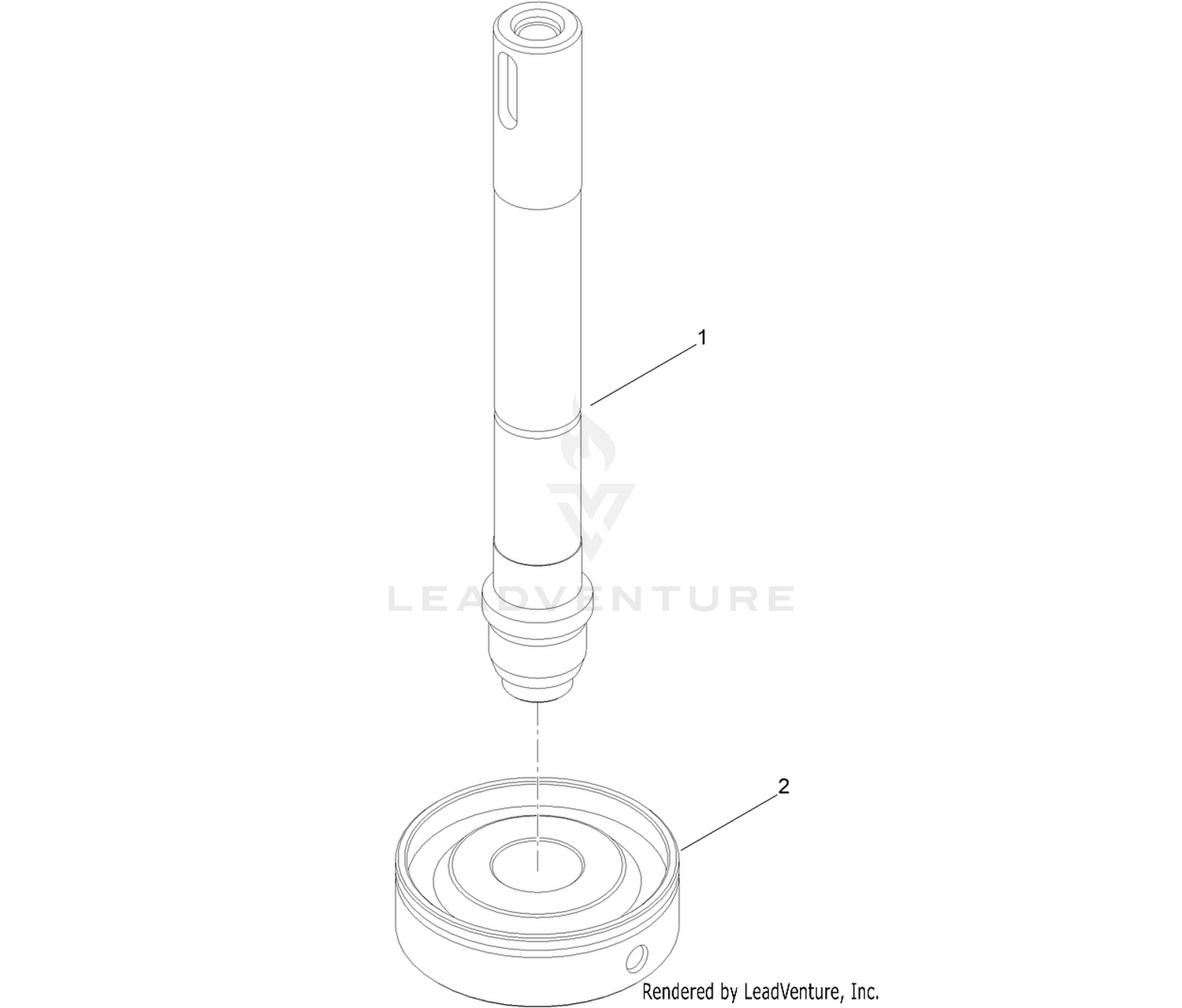 Right Hand Blade Shaft Kit Assembly No. 162-0024