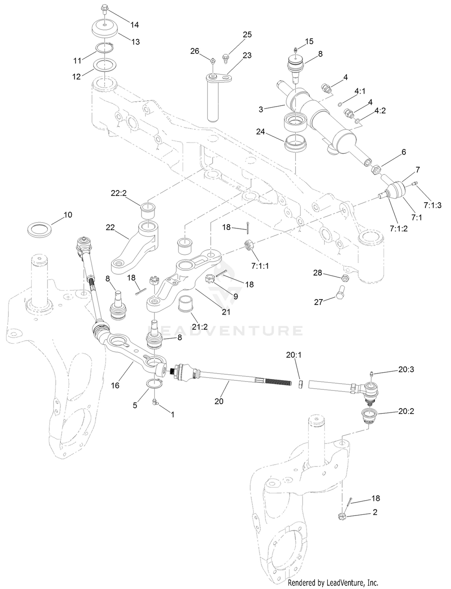 Rear Steering Assembly