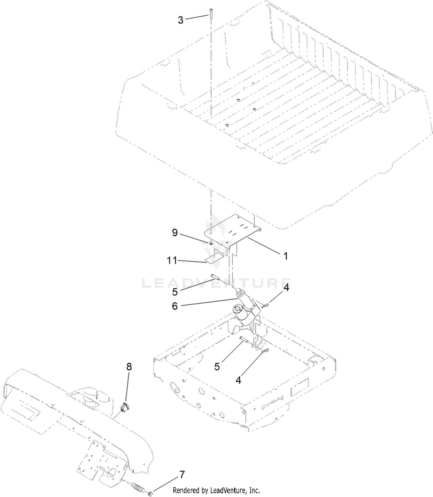 Electric Bed Lift Assembly