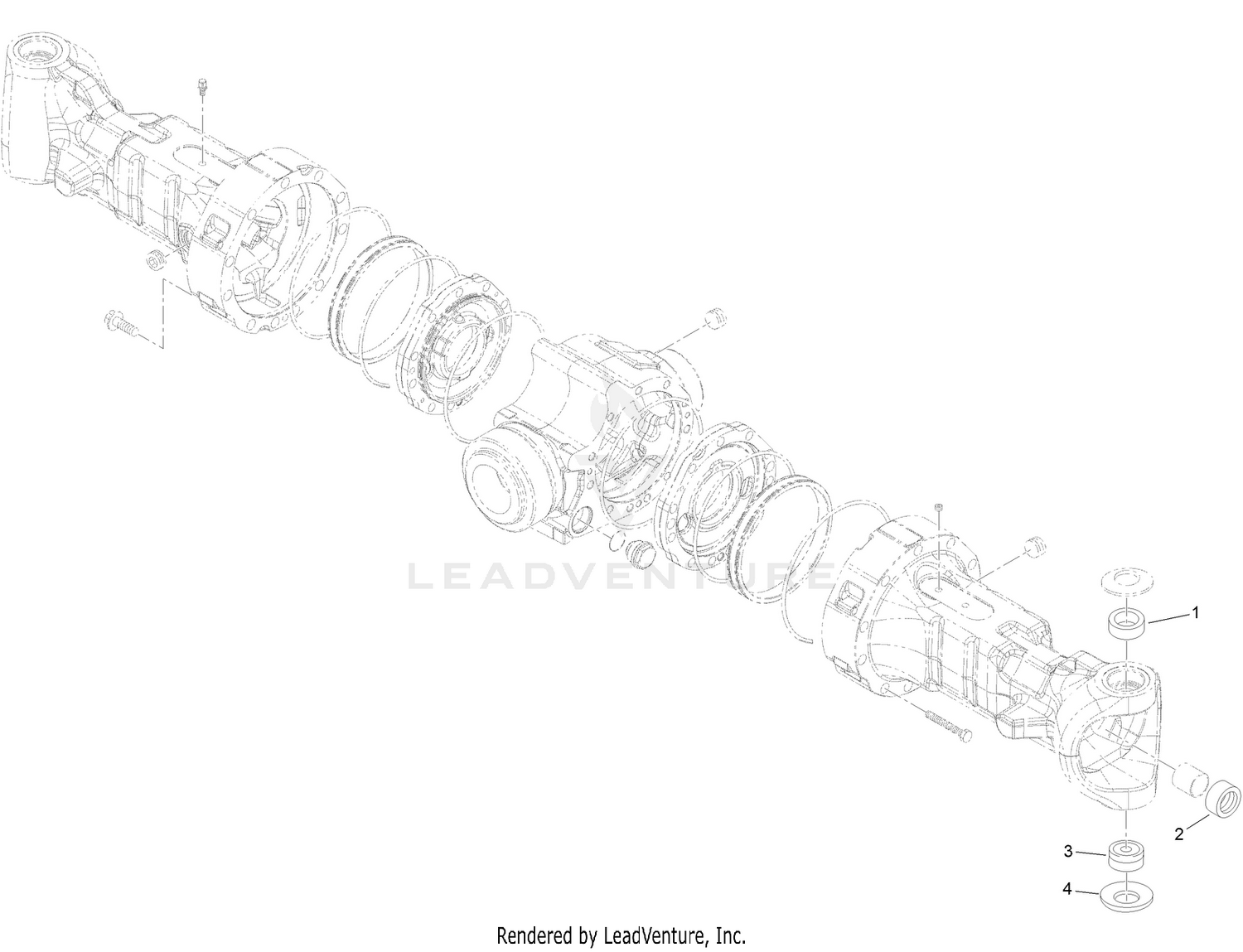 Rear Axle  Axle Housing Assembly