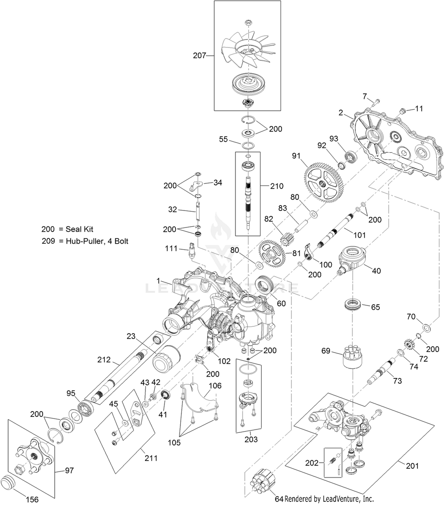 RH Hydro Assembly No. 115-2550