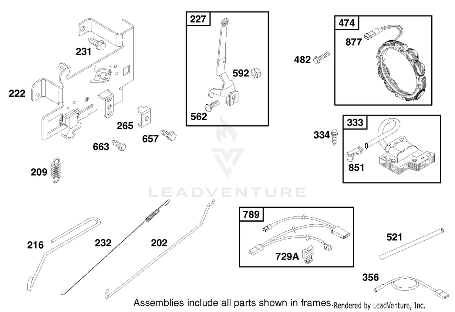 Engine Briggs  Stratton Model 28q777-0690-E1 6