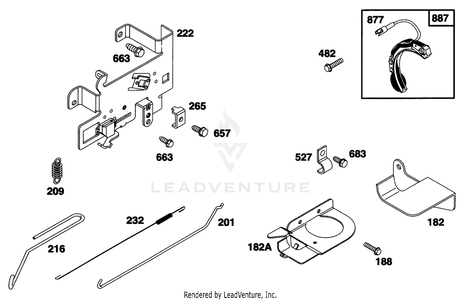 Engine Briggs  Stratton Model 28b707-0126-01 5