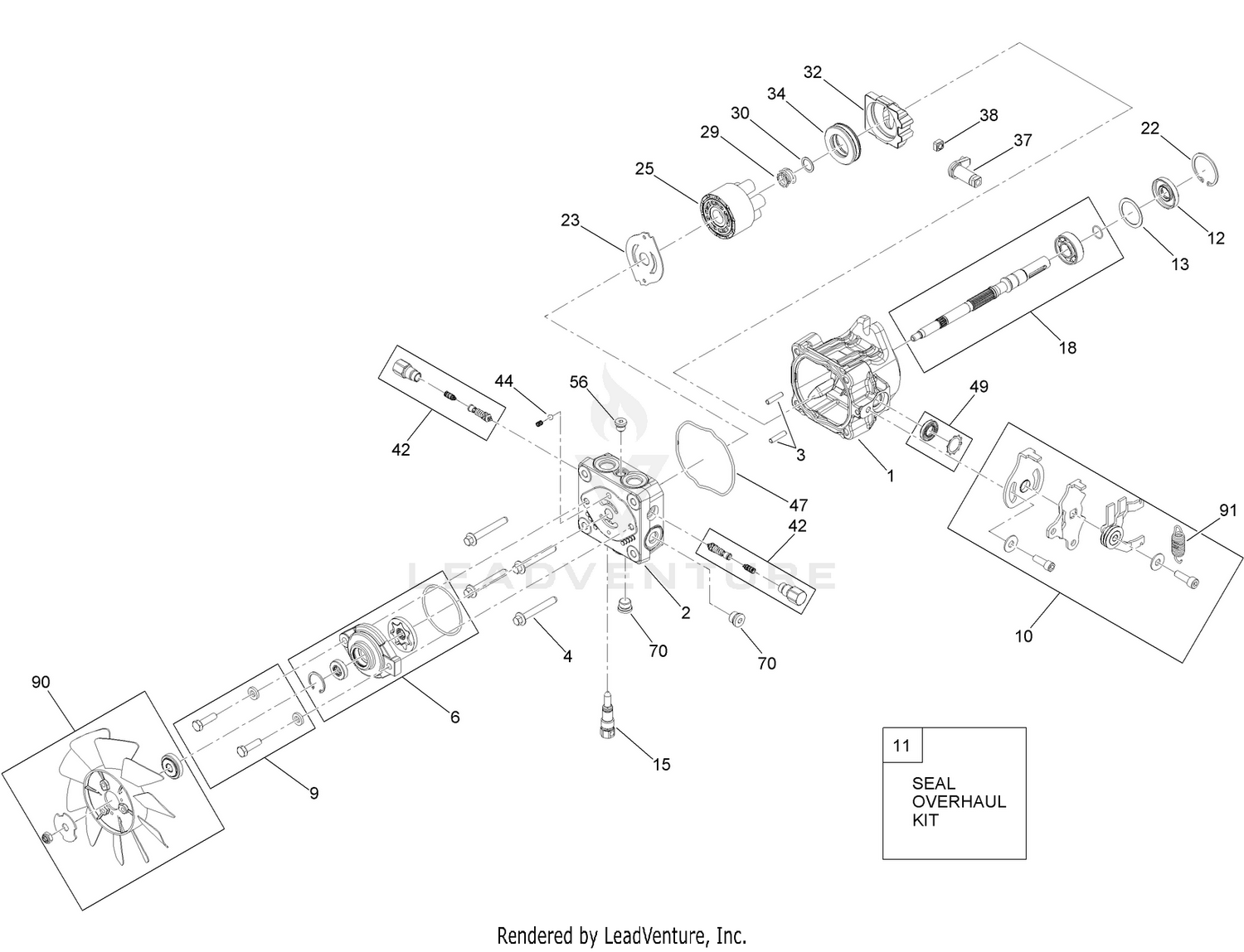 Hydraulic Pump Assembly No. 132-4797