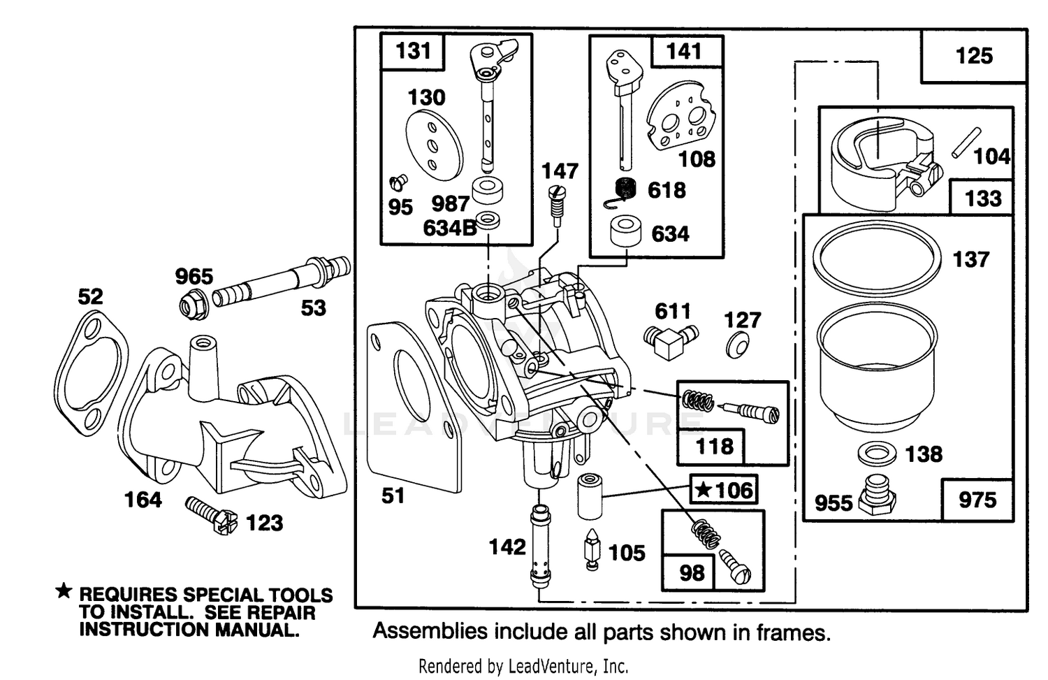Engine Briggs  Stratton Model 282707-0119-01 3