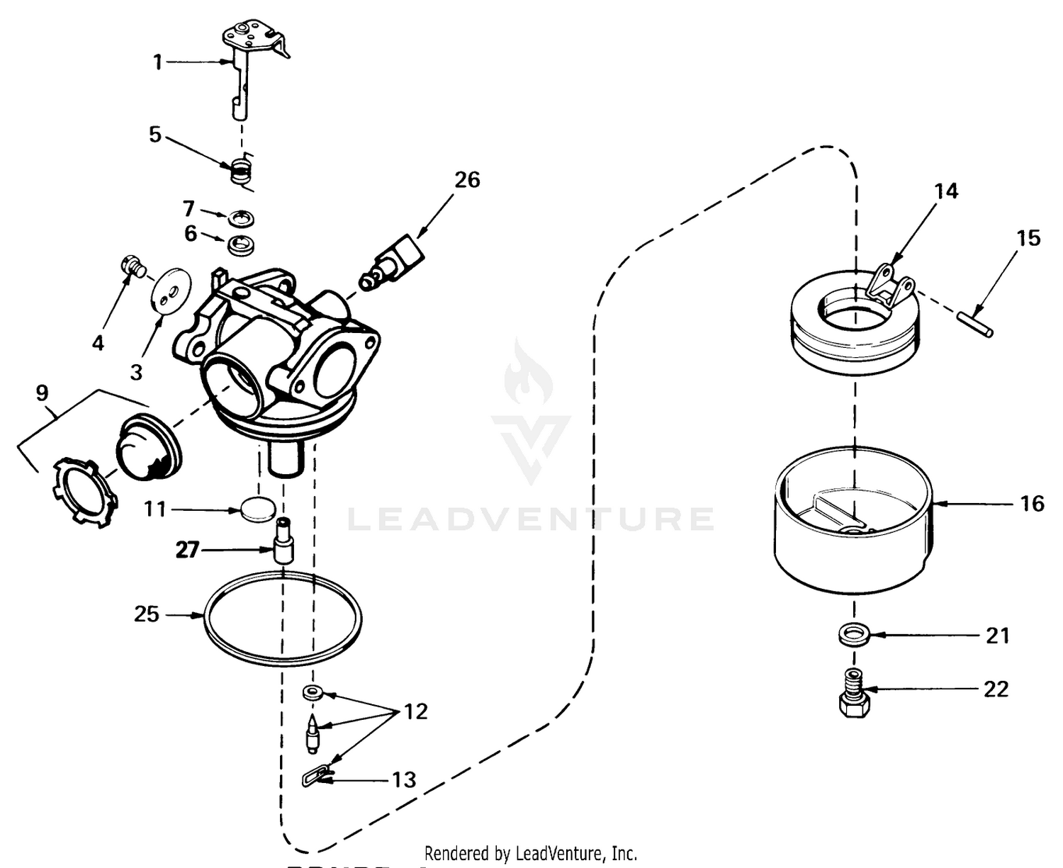 Carburetor Assembly No. 632050a