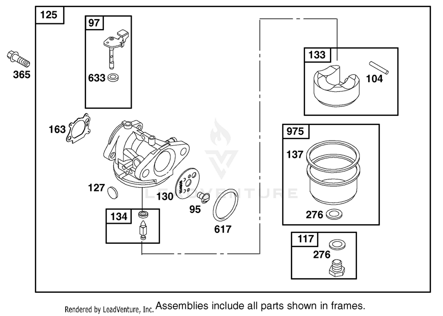 Carburetor Assembly Briggs And Stratton Model 12h802-1776-B1
