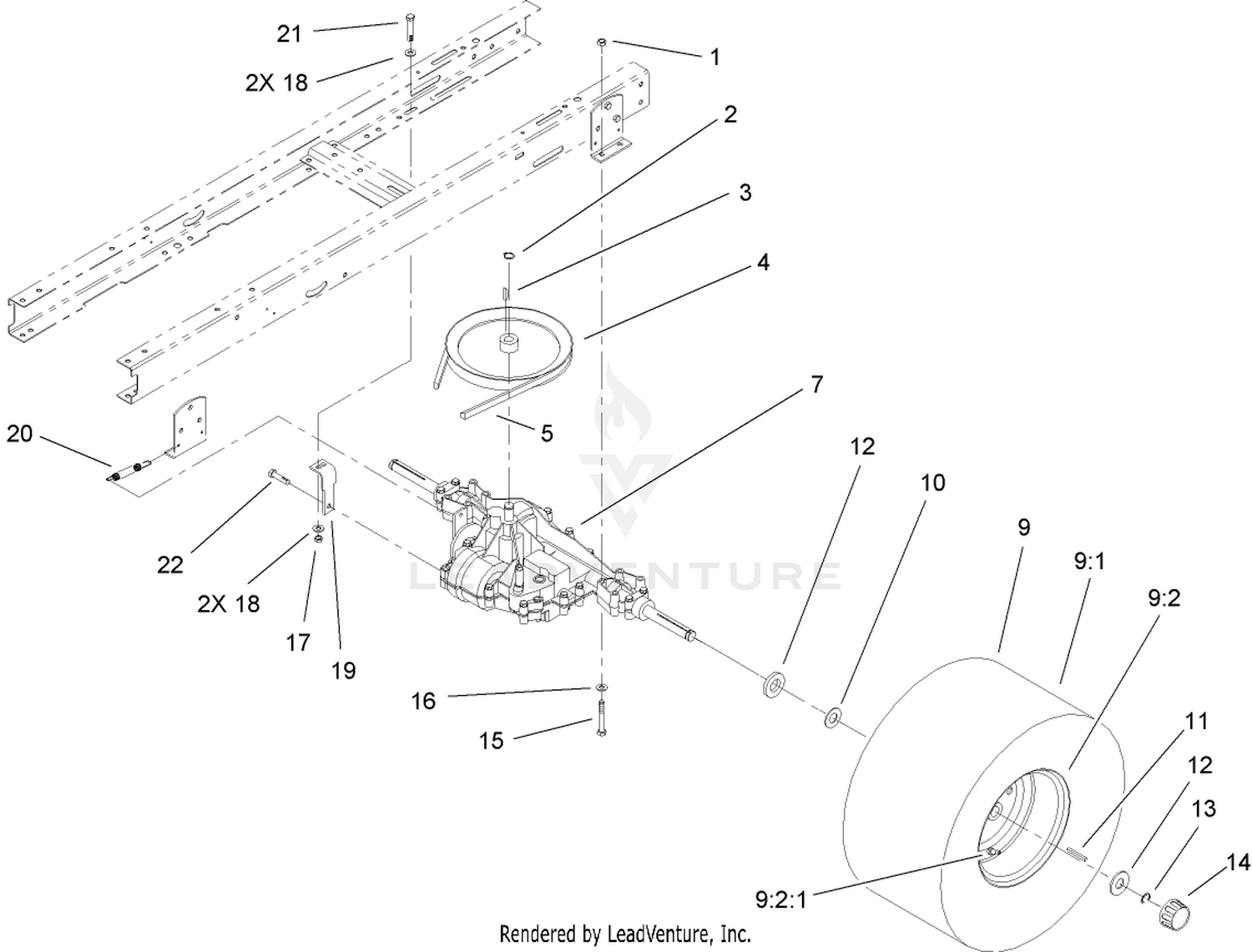 5 Speed Transaxle Assembly
