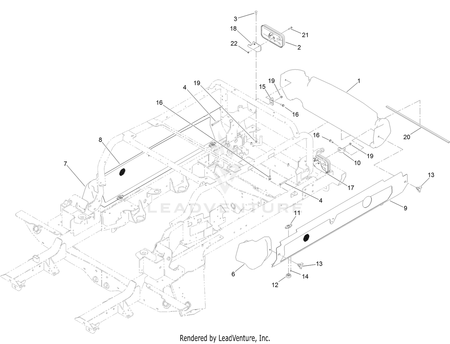 Side Panel and Bumper Assembly