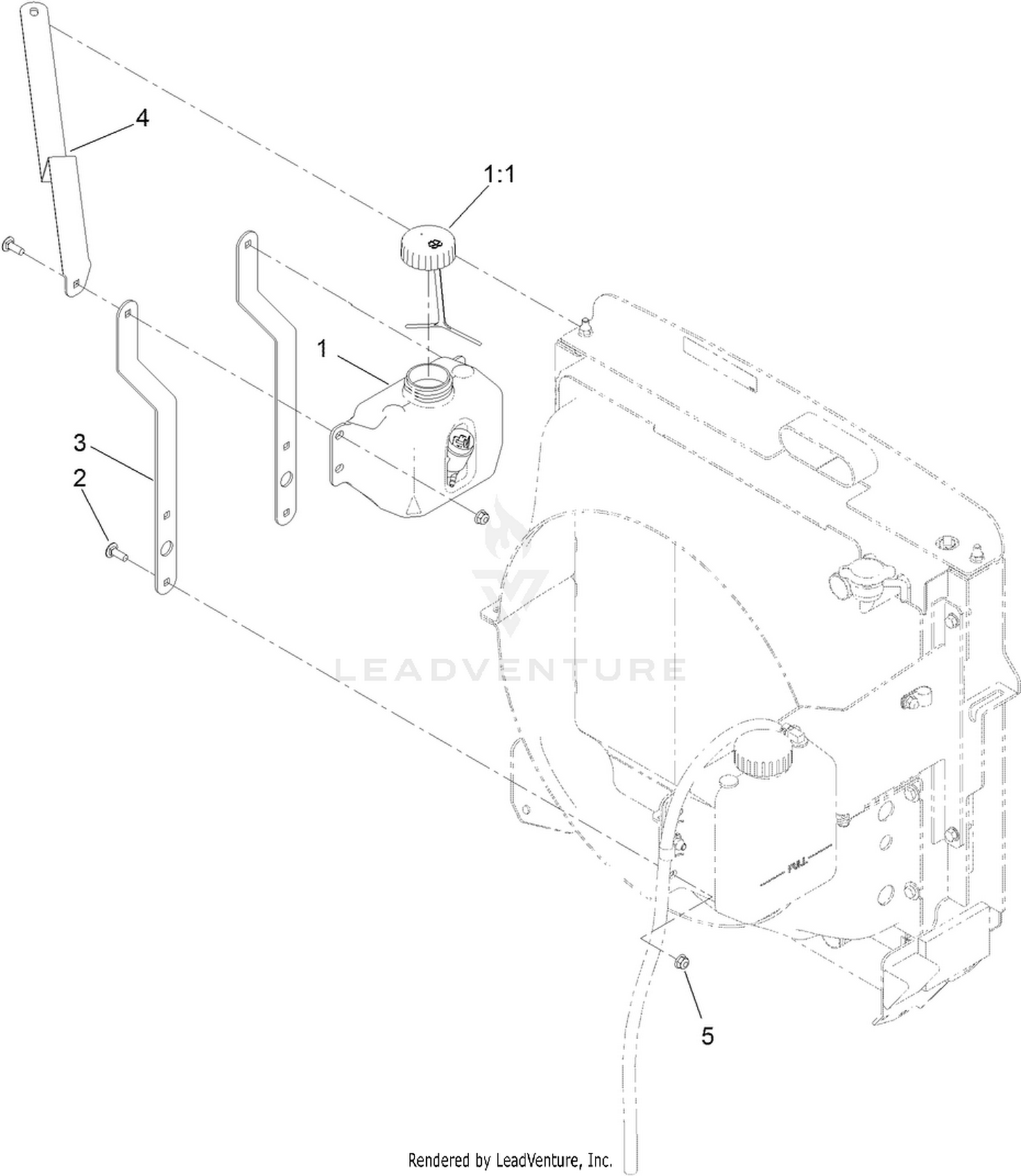 Washer Fluid Bottle Assembly