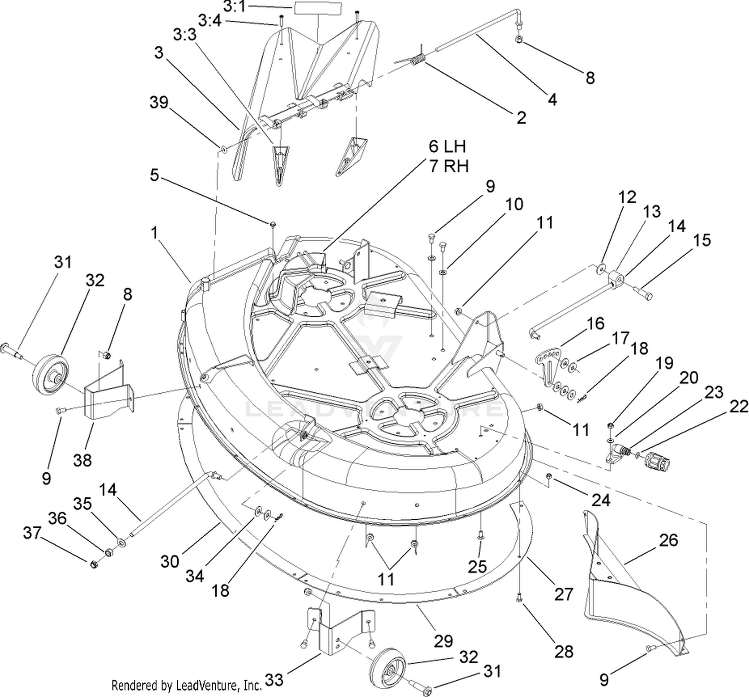 42 Inch Deck Assembly
