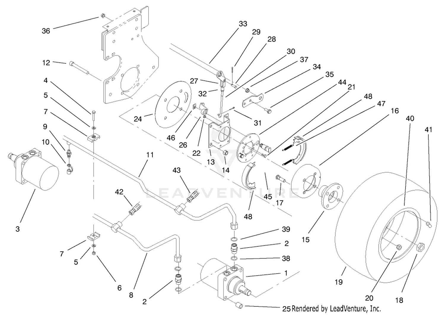 Front Wheel And Brake Assembly