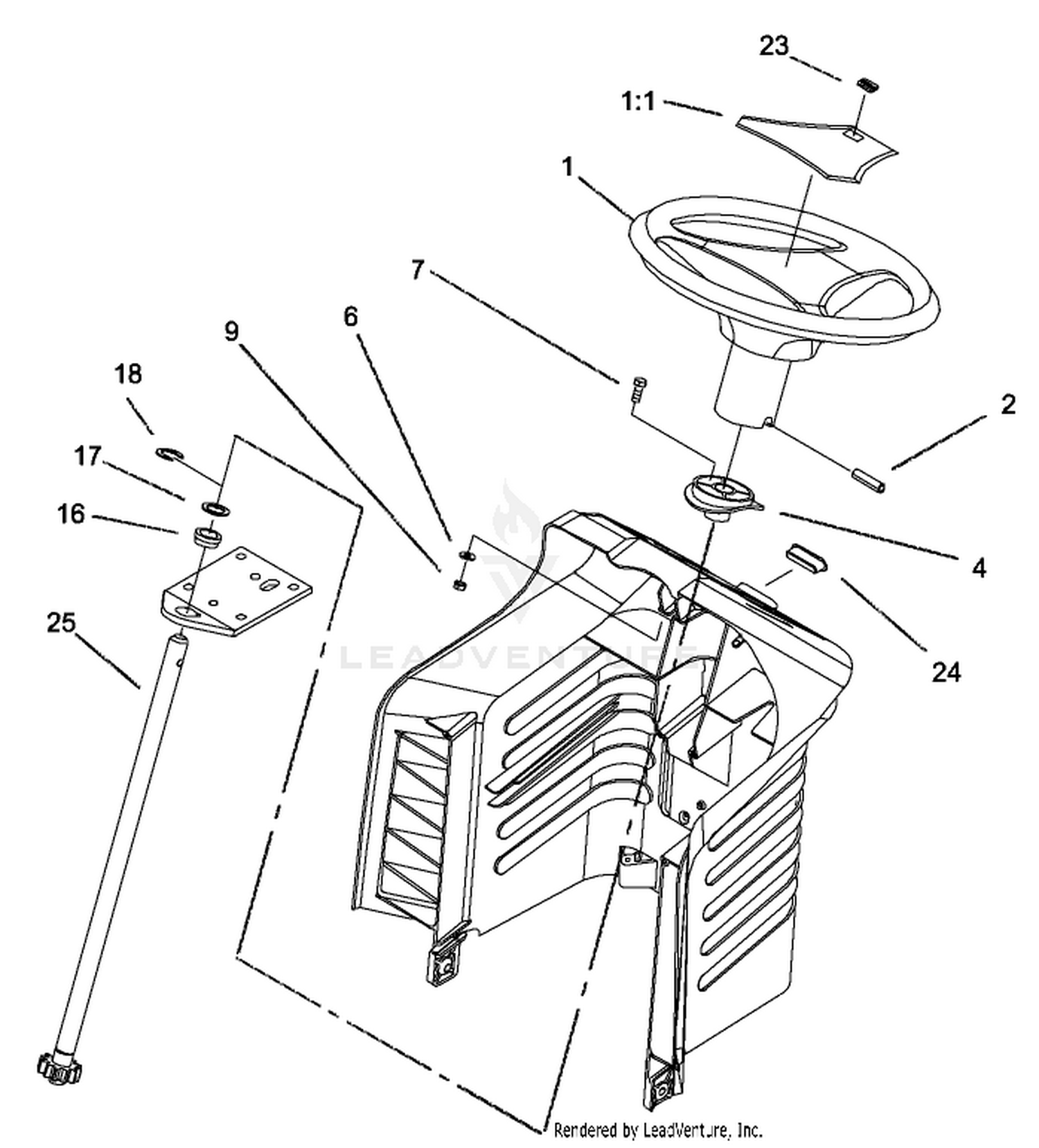 Fixed Steering Assembly