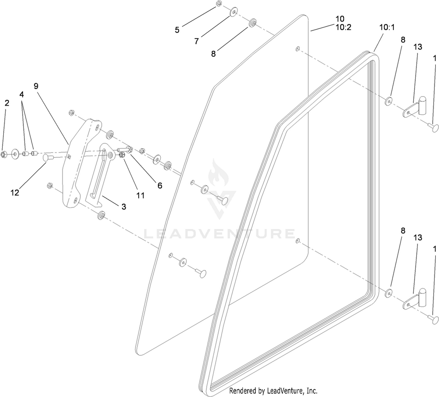 Left Window Assembly