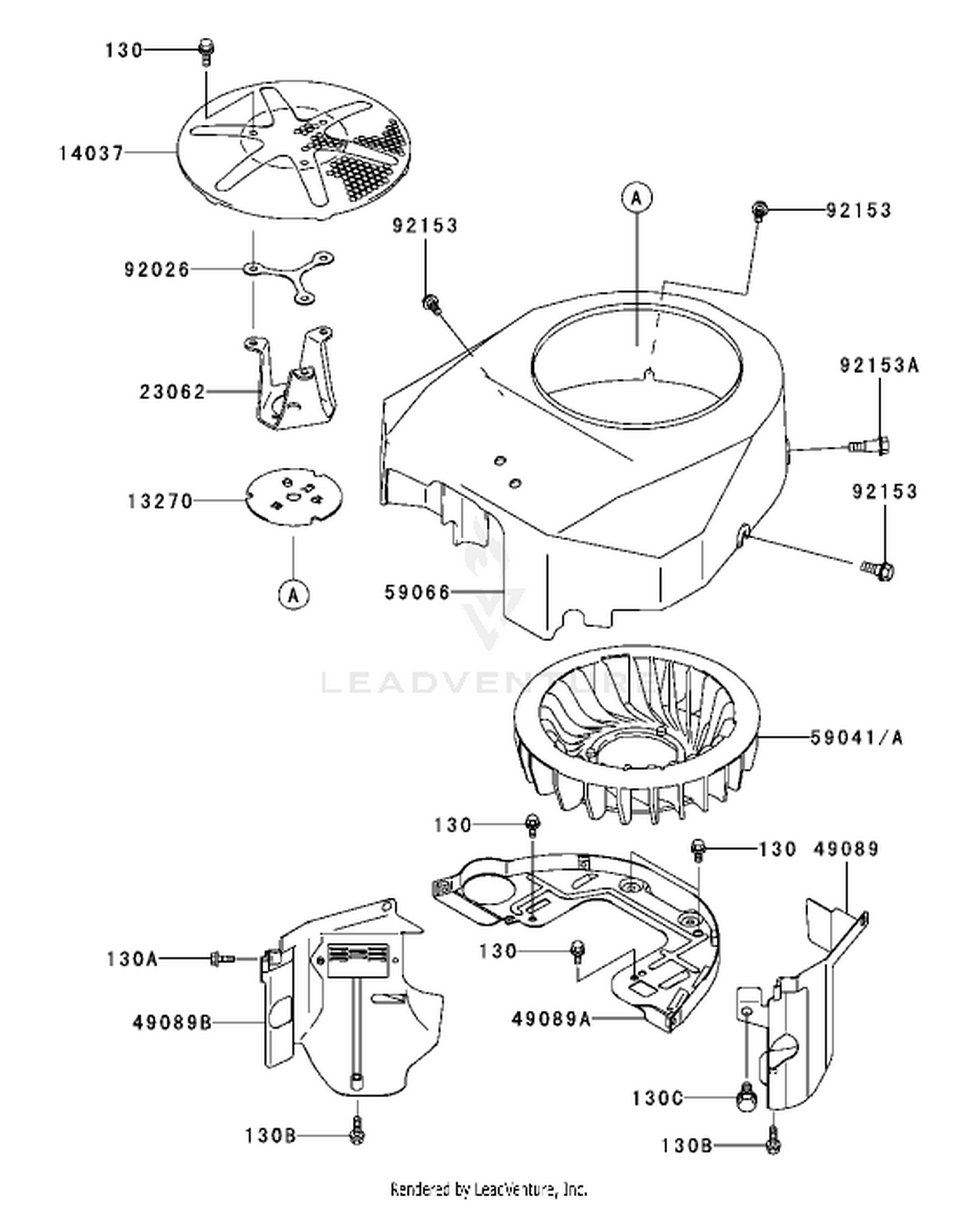 Cooling Equipment Assembly Kawasaki FH541V-AS04