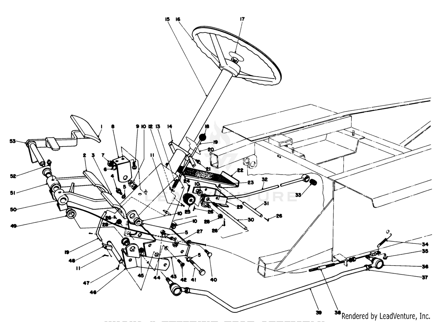 Brake  Steering Gear Assembly